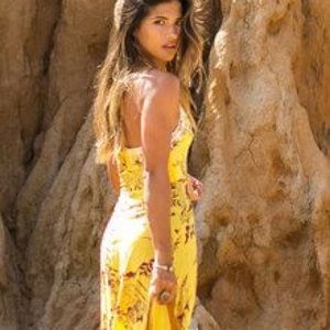 Arnhem drifter halter maxi dress in mellow yellow